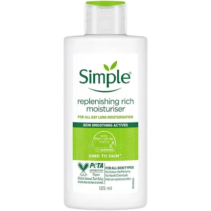 Simple replenishing moisturizer