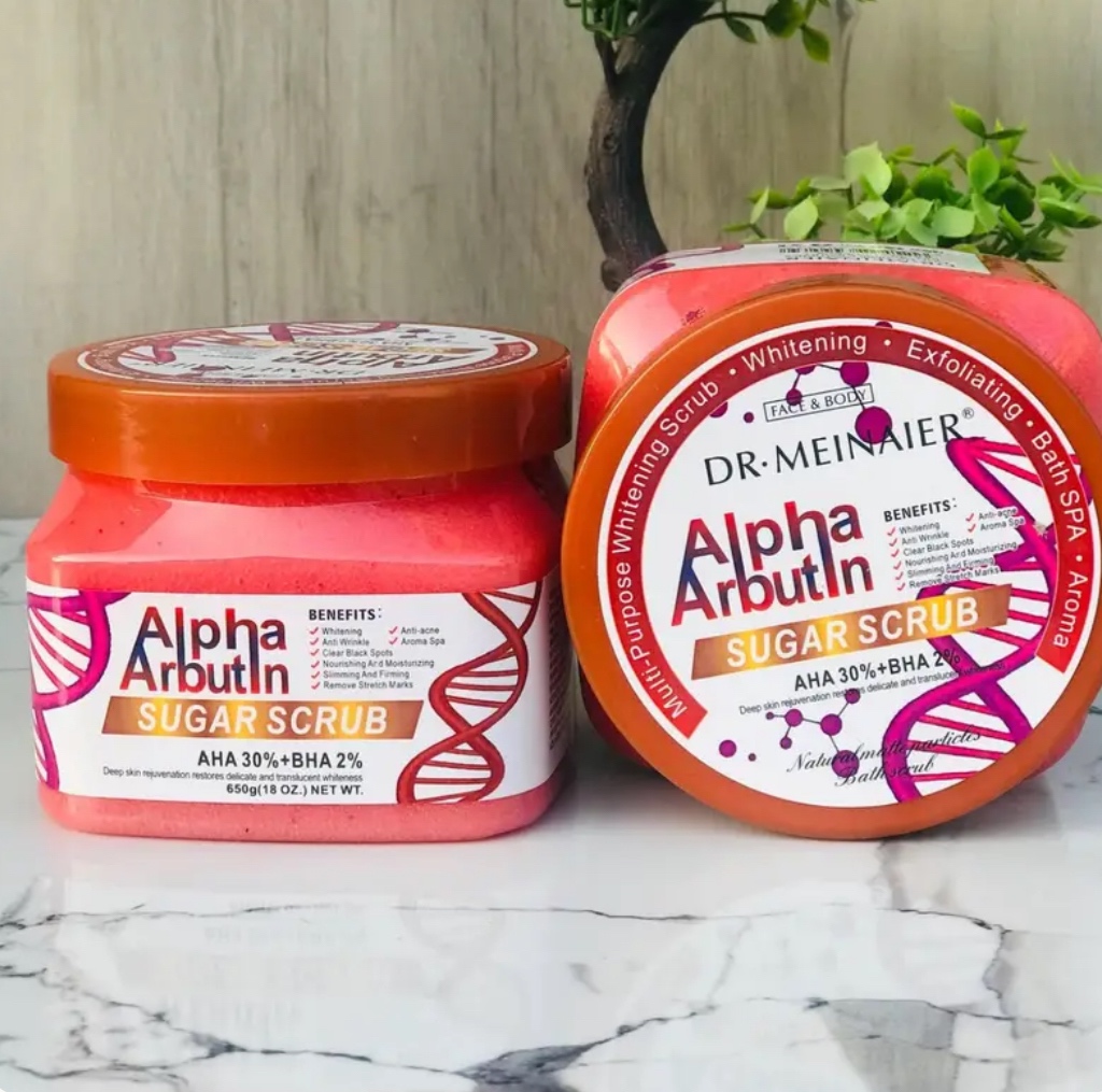Dr Meinaier Alpha Arbutin Sugar Scrub with AHA and BHA