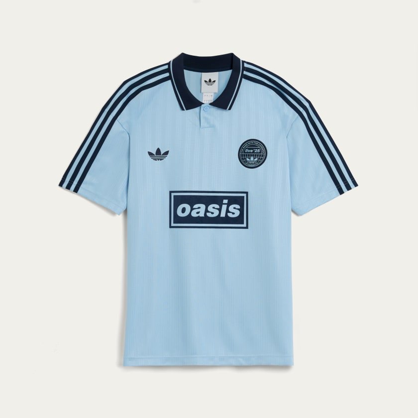 Adidas Originals Oasis Tour Jacquard Jersey - Sky Blue