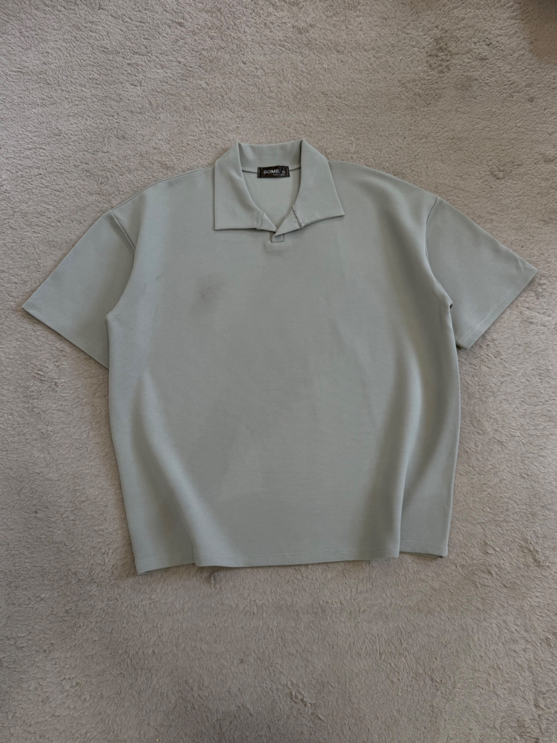 Ribbed polo shirt - xl