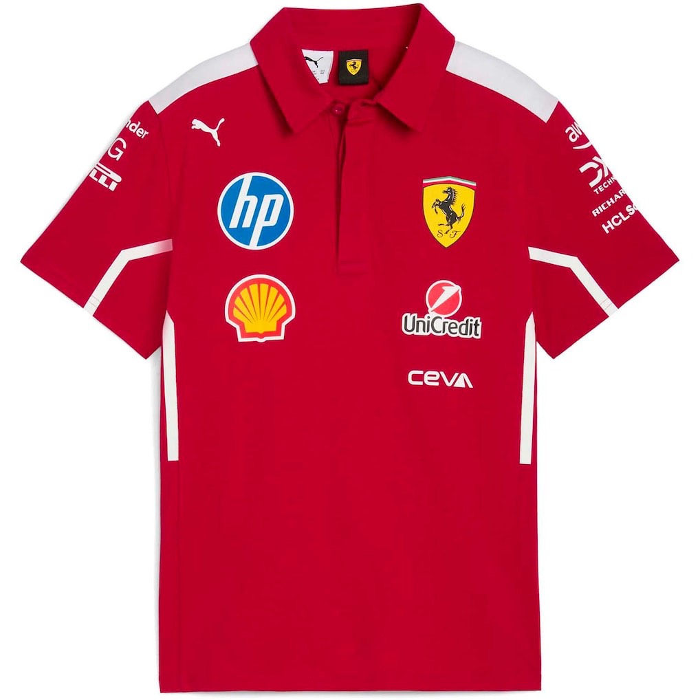 Scuderia Ferrari F1 2025 Team Polo Shirt