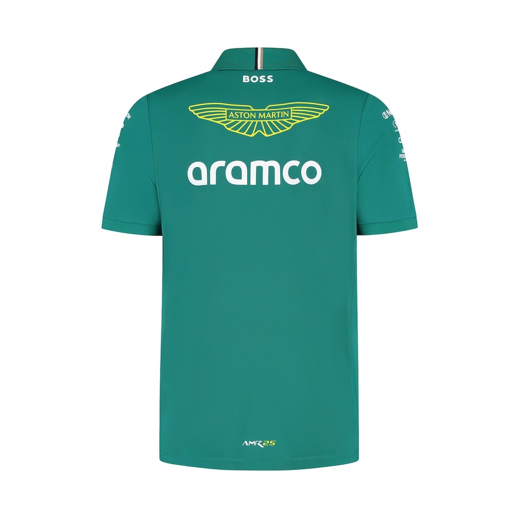 Aston Martin Aramco Cognizant F1 2025 Team Polo Shirt