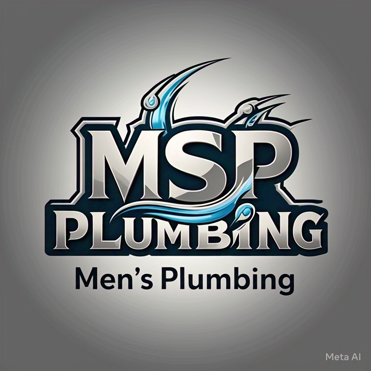 Mans plumbing logo