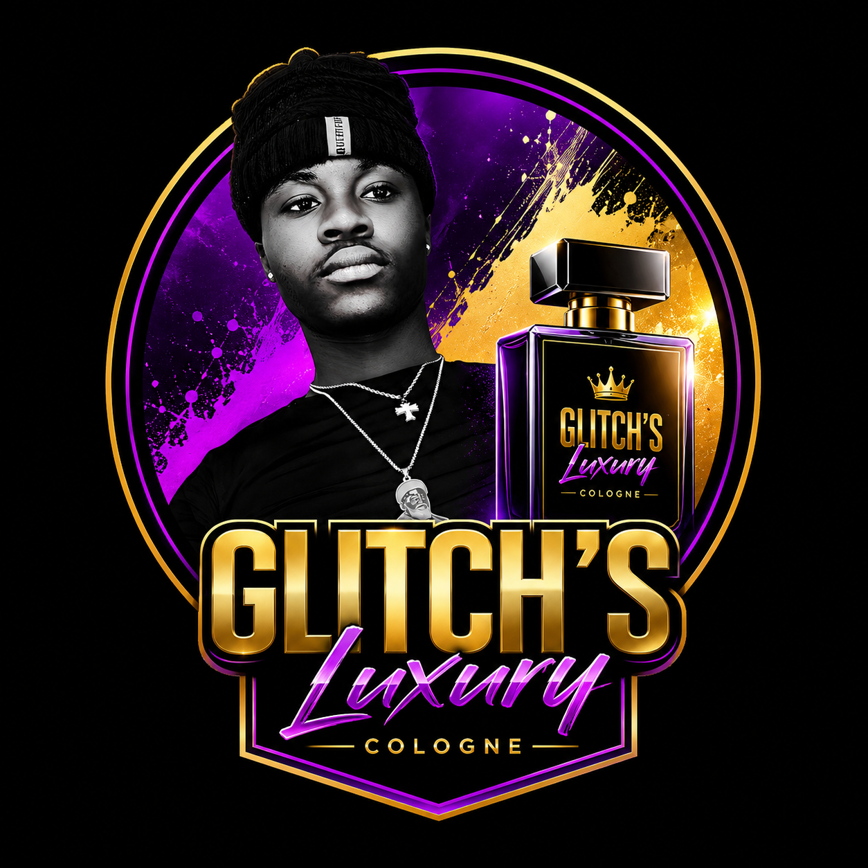 Glitch’s Luxury Cologne logo
