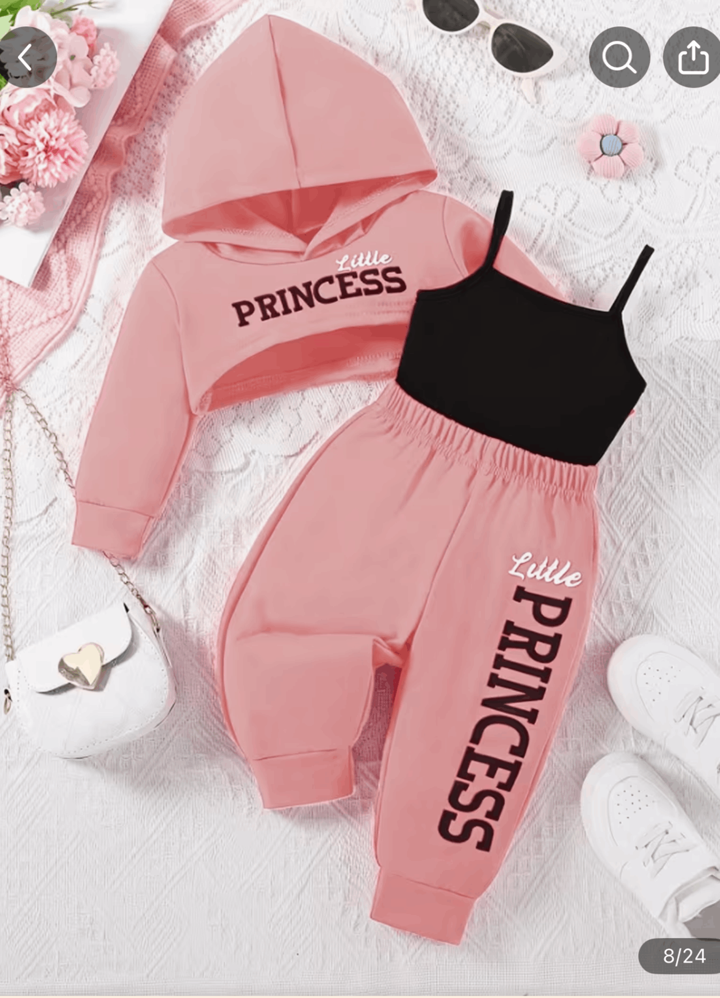 3pcs set Kid Hoodie Girl Baby Fashion