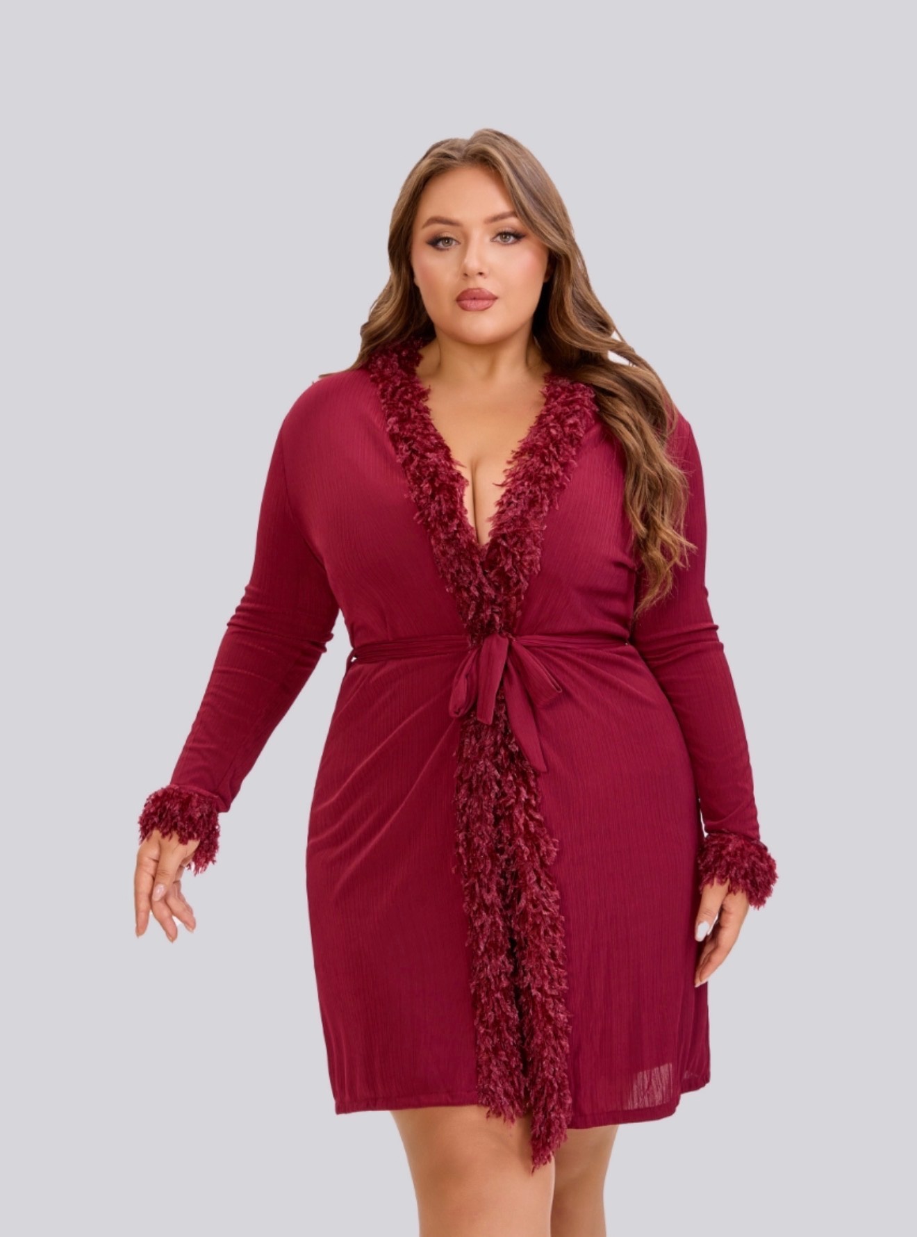 Plush luxury sleepwear set