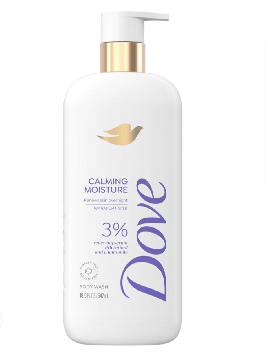 DOVE Calming Moisture Serum Body Wash With 3% Renewing Serum With Retinol And Chamomile