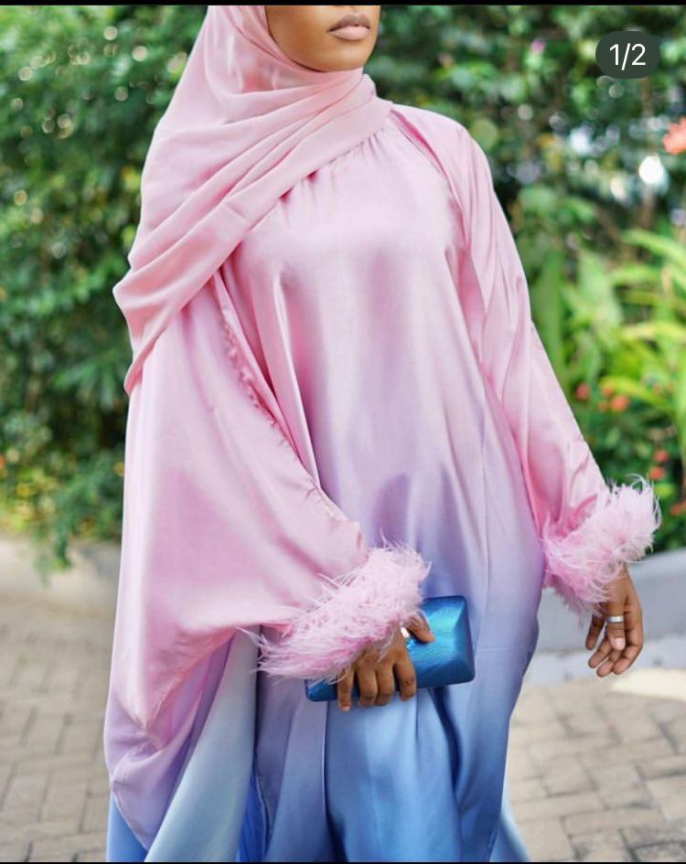 Gradienty Feathery Abaya