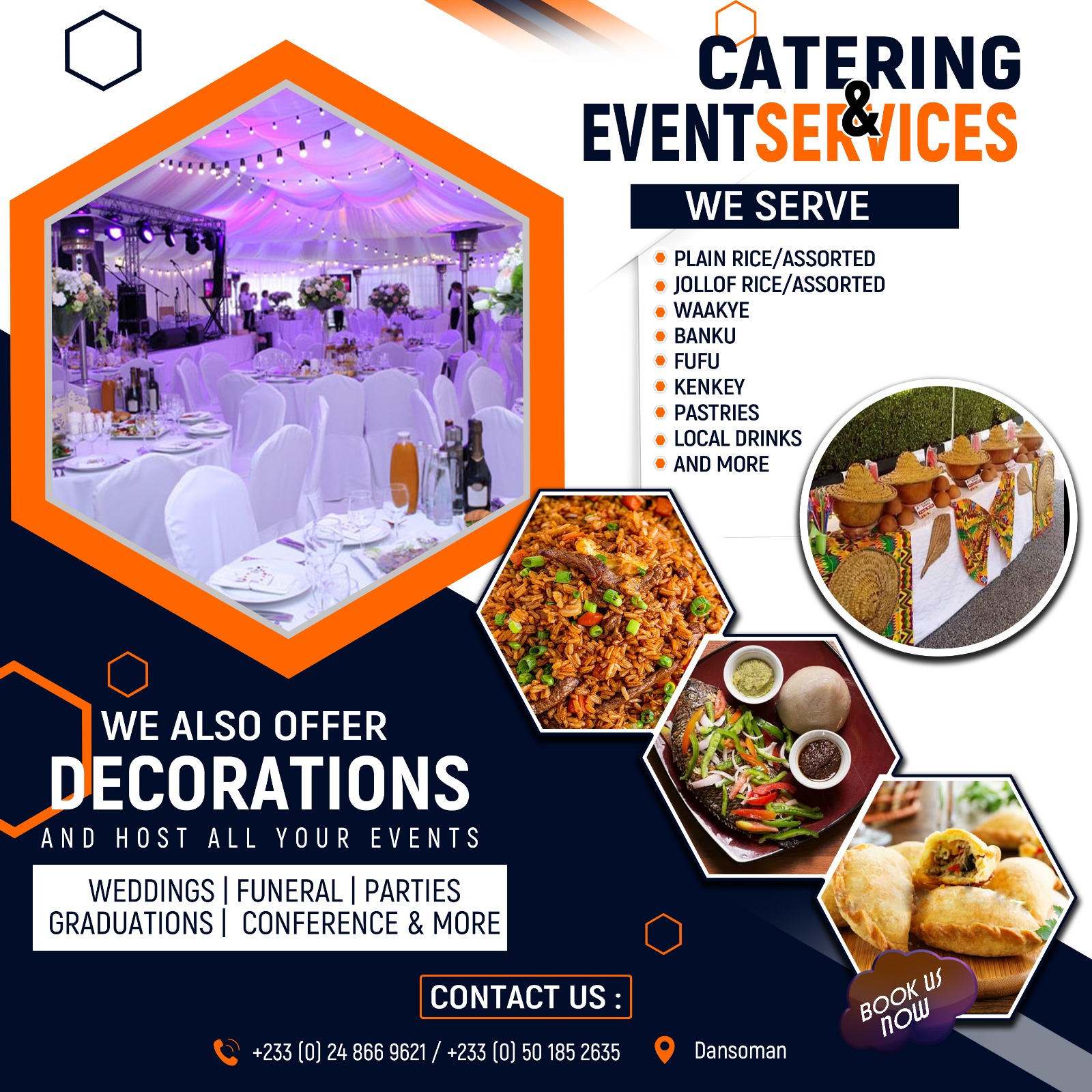 Catering and event services logo