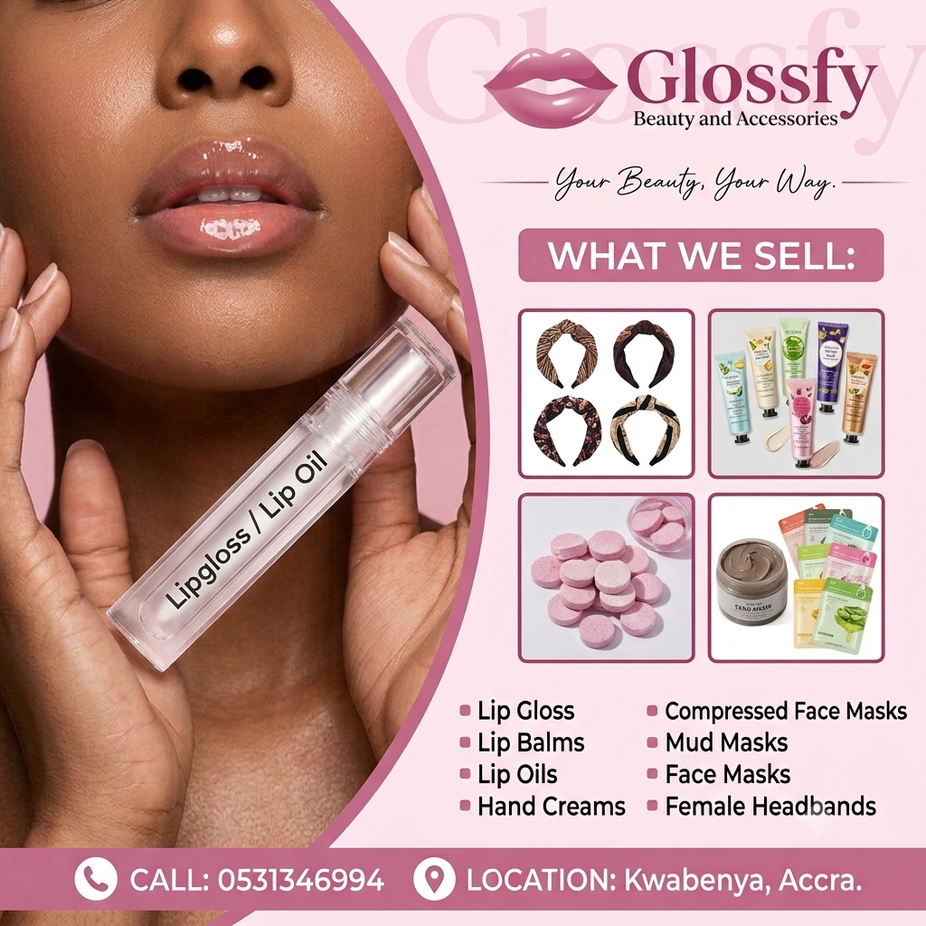 Glossfy Beauty and Accessories Logo