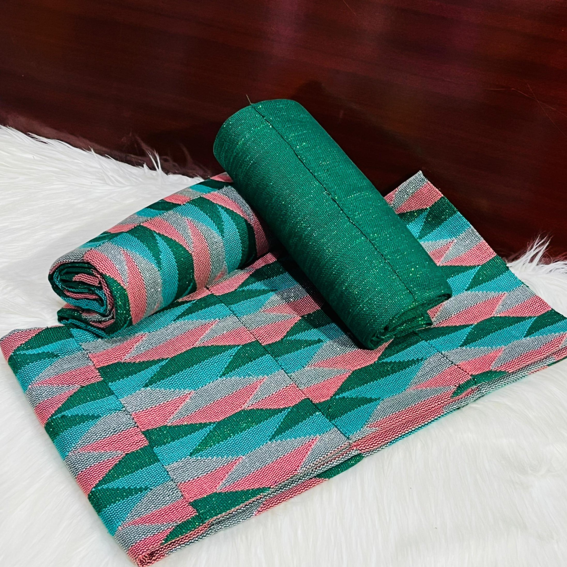 Emerald Green Kente Fabric - For women (Copy)
