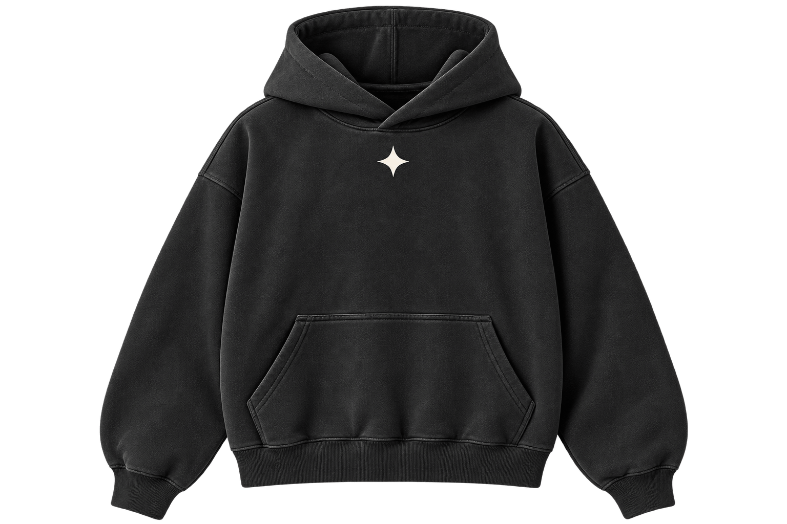 Ruler Sweatpants in Ink, front: wide leg sweatpants with a measuring rule printed down the right leg and astra. at the hip