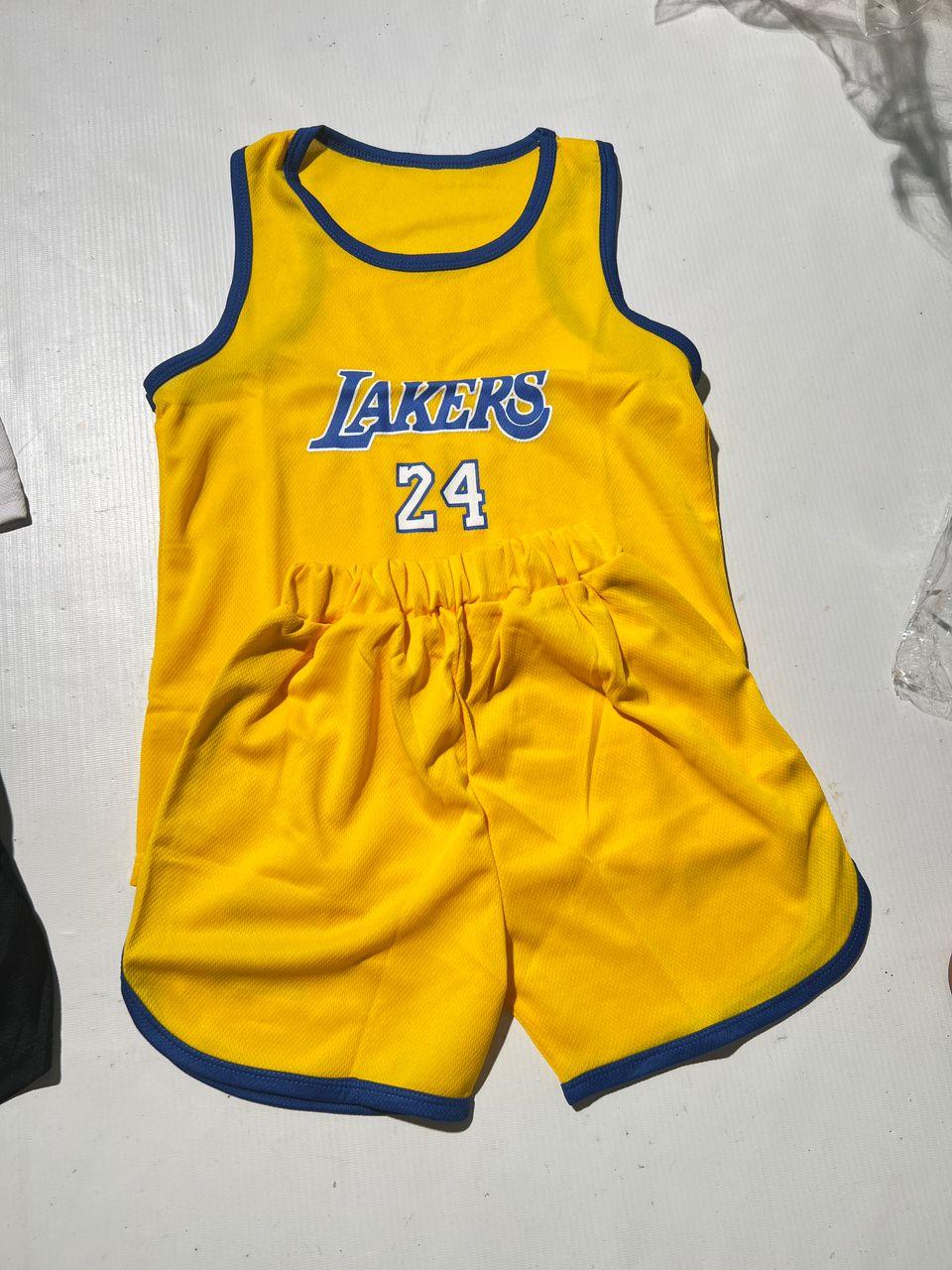 YELLOW AND BLUE BASKETBALL COSTUME