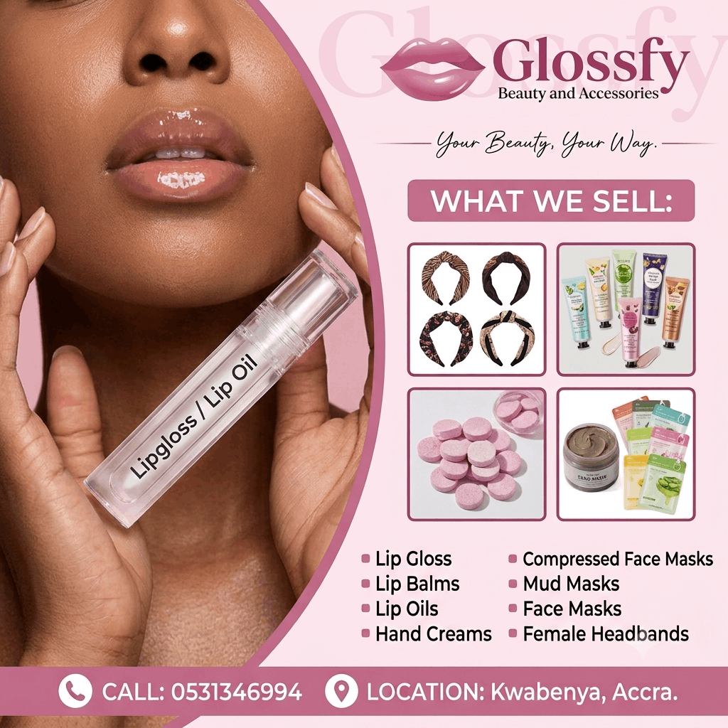 Glossfy Beauty and Accessories Banner