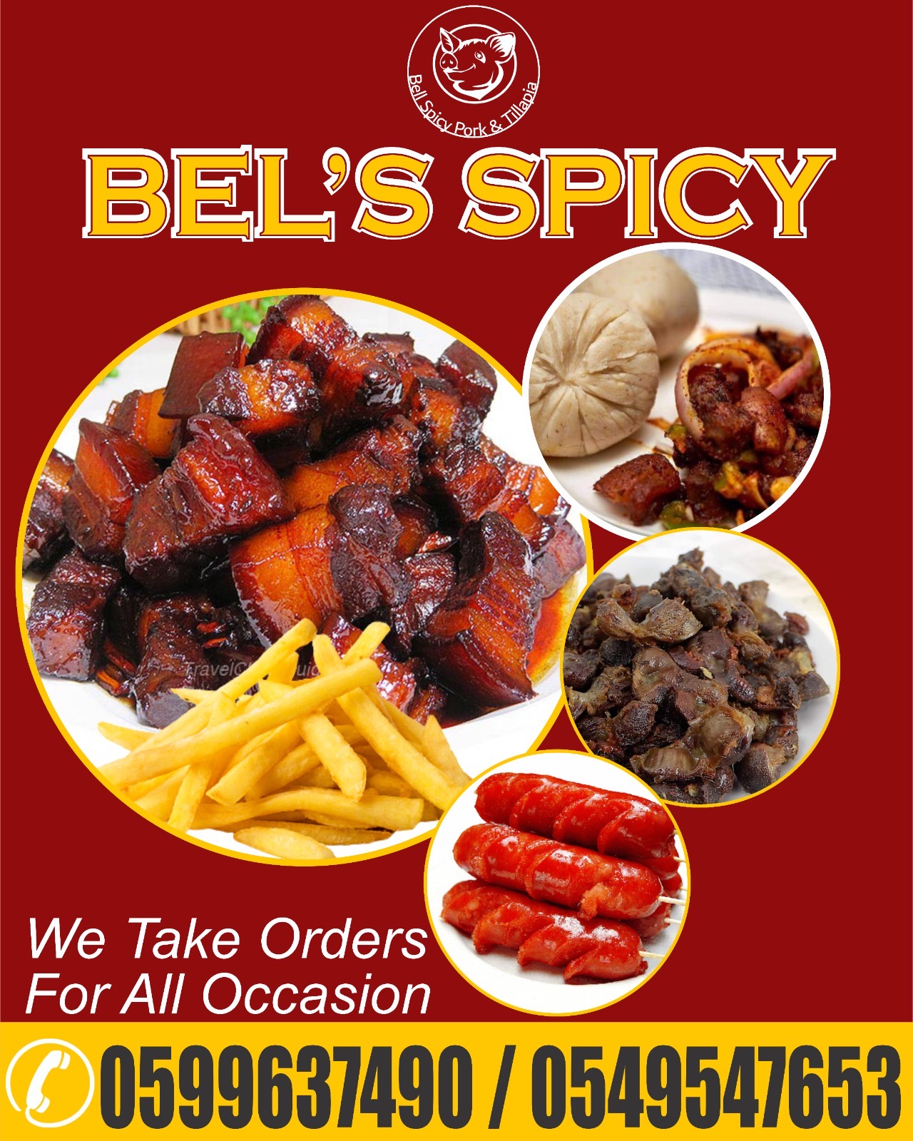 Bel’s Spicy Pork and Tilapia