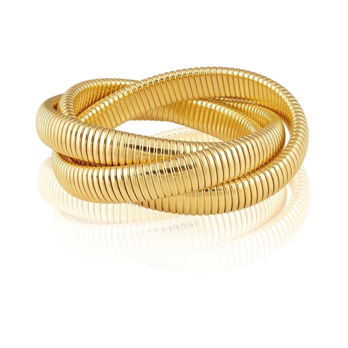 Bold Gold Coil Bangle