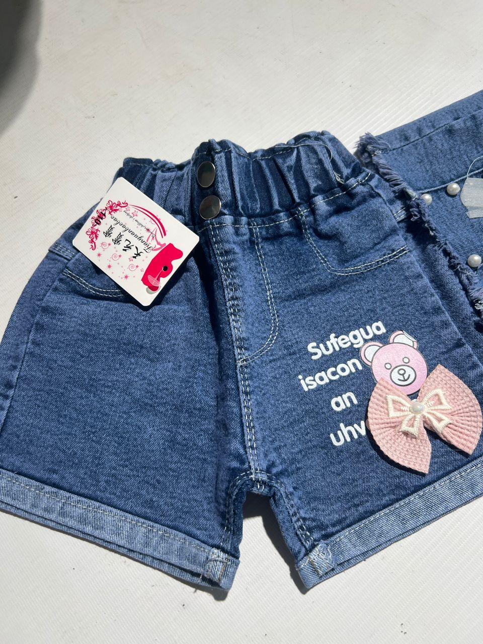 KIDS SHORT BLUE JEANS