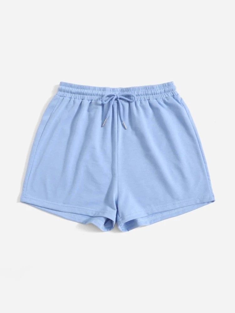 Baby blue jogger shorts